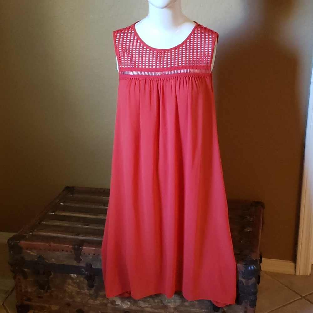 Max studio burnt orange dress (0351) 💥